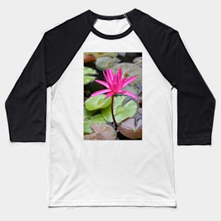 Water Lilies Baseball T-Shirt